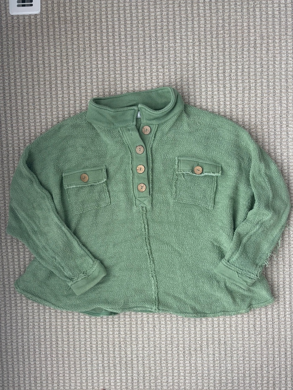 FP Free People Beach Rowan Pullover Green - Picture 1 of 3